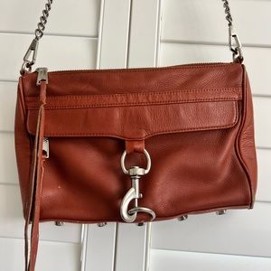 Rebecca Minkoff brown leather cross body bag - medium size